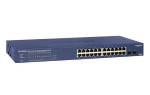 NETGEAR Smart GS724TPv2 - Switch - intelligente - 24 x 10/100/1000 (PoE+) + 2 x 1000Base-X SFP (uplink) - montabile su rack - PoE+ (190 W)
